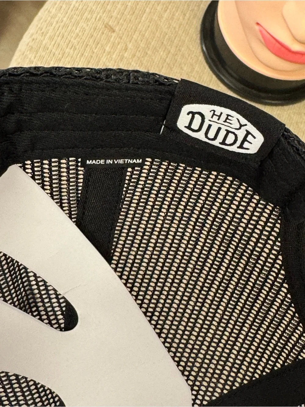 Hey Dude Pink Front Mesh Trucker Hat